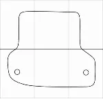AUDI A3 Sportback 2004-- Лекала автоковриков, вектор