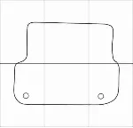AUDI A6 2004-2011 Лекала автоковриков, векторные