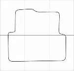 CHEVROLET AVEO 2011-16 Лекала автоковриков, вектор