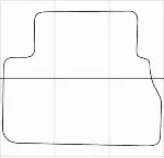 CHEVROLET EPICA 2006-- Лекала автоковриков, вектор