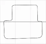 CHEVROLET СRUZE 2009-- Лекала автоковриков, вектор