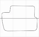 CITROEN C 4 2004-2011 Лекала автоковриков, вектор - irongamers.ru