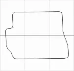 FORD FUSION 2005-2008 Лекала автоковриков, вектор