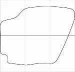 HONDA JAZZ 2004-2009 Лекала автоковриков