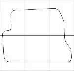 MAZDA 3 2003-2008 Лекала автоковриков вектор