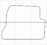 MAZDA 3 2003-2008 Лекала автоковриков вектор