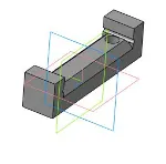 Чертеж МЧ00.45.00.04 упор и модель детали в компасе