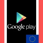 ГУГЛ ПЛЕЙ EU 45 EUR КАРТА ПОПОЛНЕНИЯ ЕВРОПА КОД АВТО