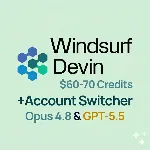 Devin Windsurf Account | $60-70 Credits | Opus 4.8 & GPT-5.5 - irongamers.ru