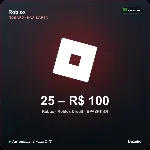 Roblox Gift Card Бразилия BRL от 25 до 100 реалов Робуксы Автовыдача кода 24/7 - irongamers.ru