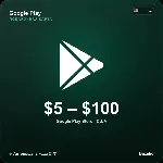 Google Play подарочный код США USD от 5 до 100 долларов Автовыдача кода 24/7