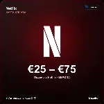 Netflix подарочная карта Европа EUR от 25 до 75 евро Автовыдача кода 24/7 - irongamers.ru