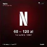 Netflix подарочная карта Польша PLN от 60 до 120 злотых Автовыдача кода 24/7