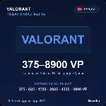 Valorant Points Турция от 375 до 8900 VP Автовыдача кода 24/7 - irongamers.ru
