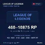 League of Legends Riot Points Турция от 460 до 10875 RP Автовыдача кода 24/7 - irongamers.ru