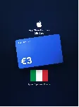 Apple Gift Card 3 EUR — Италия, доставка до 5 мин