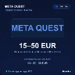 Meta Quest подарочная карта 15-50 EUR Европа пополнение баланса Автовыдача