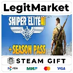Sniper Elite 3 + Season Pass / Steam АВТО / РУ + МИР