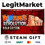 Worms Revolution Gold Edition / Steam АВТО / РУ + МИР