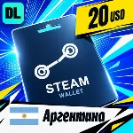 Steam Wallet Аргентина 20 USD 💳 цифровой код — автовыдача 24/7