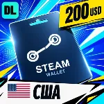 Steam Wallet США 200 USD 💳 цифровой код — автовыдача 24/7
