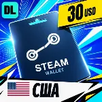 Steam Wallet США 30 USD 💳 цифровой код — автовыдача 24/7