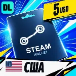 Steam Wallet США 5 USD 💳 цифровой код — автовыдача 24/7