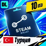 Steam Wallet Турция 10 USD 💳 цифровой код — автовыдача 24/7