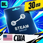 Steam Wallet США 30 USD 💳 цифровой код — автовыдача 24/7