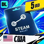 Steam Wallet США 5 USD 💳 цифровой код — автовыдача 24/7