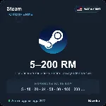 Steam Wallet пополнение кошелька Steam Малайзия MYR от 5 до 200 Автовыдача 24/7