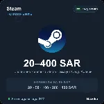 Steam Wallet пополнение кошелька Саудовская Аравия SAR от 20 до 400 Автовыдача 24/7