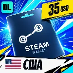Steam Wallet США 35 USD 💳 цифровой код — автовыдача 24/7