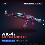 AK-47 | Neon Rider | После полевых испытаний · Скин Counter-Strike 2