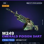 StatTrak M249 | Emerald Poison Dart | Немного поношенное · Скин Counter-Strike 2
