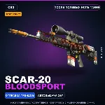 StatTrak SCAR-20 | Bloodsport | После полевых испытаний · Скин Counter-Strike 2