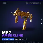 MP7 | Amberline | Немного поношенное · Скин Counter-Strike 2