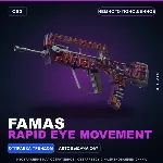 FAMAS | Rapid Eye Movement | Немного поношенное · Скин Counter-Strike 2