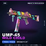 UMP-45 | Wild Child | Немного поношенное · Скин Counter-Strike 2