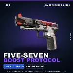 Five-SeveN | Boost Protocol | Немного поношенное · Скин Counter-Strike 2