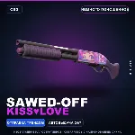Sawed-Off | Kiss♥ Love | Немного поношенное · Скин Counter-Strike 2