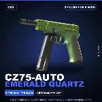 CZ75-Auto | Emerald Quartz | Закаленное в боях · Скин Counter-Strike 2