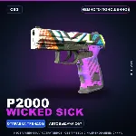 P2000 | Wicked Sick | Немного поношенное · Скин Counter-Strike 2