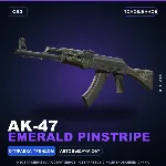 AK-47 | Emerald Pinstripe | Поношенное · Скин Counter-Strike 2