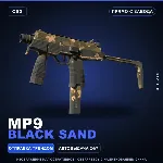 MP9 | Black Sand | Прямо с завода · Скин Counter-Strike 2