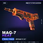 MAG-7 | Heat | Немного поношенное · Скин Counter-Strike 2