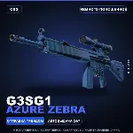 G3SG1 | Azure Zebra | Немного поношенное · Скин Counter-Strike 2