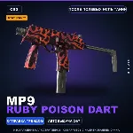 StatTrak™ MP9 | Ruby Poison Dart | После полевых испытаний · Скин Counter-Strike 2
