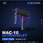 MAC-10 | Ultraviolet | Закалённое в боях · Скин Counter-Strike 2