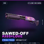 Sawed-Off | Kiss♥ Love | Закалённое в боях · Скин Counter-Strike 2